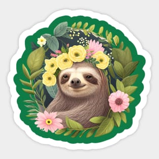 Smiling Sloth for Animal and Nature Lovers Sticker